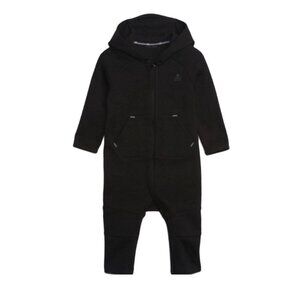 NWT Gap Fit Baby Hooded Black One Piece Size 3-6M NEW